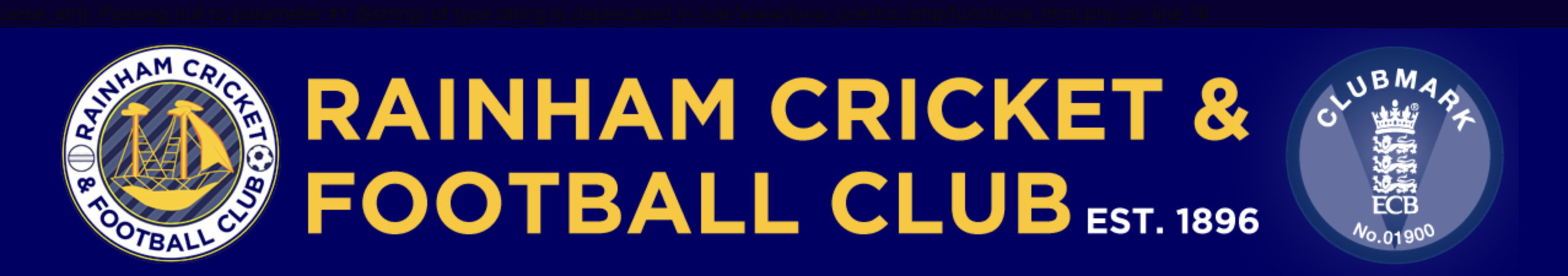 Rainham Cricket & Football Club Banner